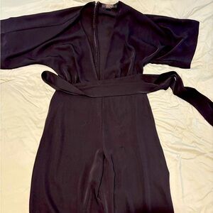 Forever 21 deep v jumpsuit